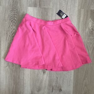 Polo Ralph Lauren Mini Skirt Womens Large 12-14 Golf Tennis Pink Short 14" NWT